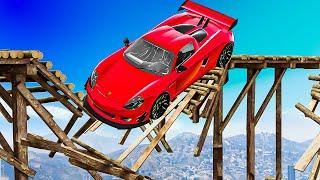 Cars vs Collapsing Bridges in GTA 5