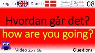 25 Questions Dansk - Engelsk Ord / Danish - English Words lære engelsk