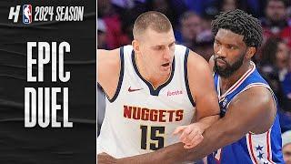 Nikola Jokic vs  Joel Embiid  BIG MAN DUEL  Full Highlights
