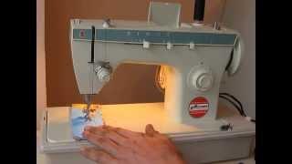 Sewing machine Швейная машина Singer 258 test хб ткань джинс кожа