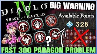 Diablo 4 - Level 300 Paragon Fast EVERY Season - Problem With INFINITE XP or Not...