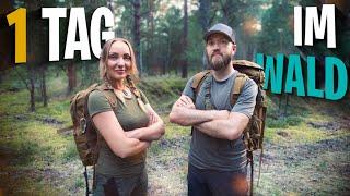 1 Bushcraft Tag im Wald: Wir entfliehen dem Großstadt Alltagsleben | Outdoor Bushcraft