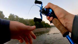 THIS FISH ISN'T SUPPOSED TO BE HERE!!! River fishing for STRIPES, SPOTS, LARGEMOUTH, AND ______???!!