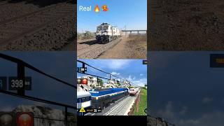 RAJDHANI EXPRESS REAL OR IN GAME #indiantrainsimulator #trainsimulator #traingame #shorts #viral