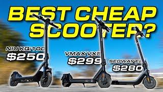 Best E-Scooter Under $300? Segway E2 vs NIU KQi100 vs VMAX VX5