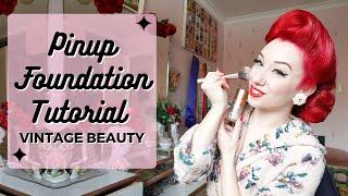 Easy Pinup Makeup Foundation Tutorial With Miss Lady Lace