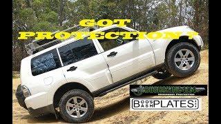 Pajero BushSkinz & Boos Bash Plates preinstall review