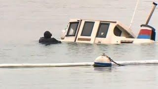 RAW VIDEO: Sea Scout boat sinks in San Francisco marina