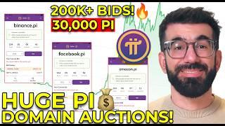  Pi Network’s .pi Domain Auction EXPLODES!  200K+ Bids & 2.9M Pi in Play!