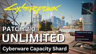 Unlimited Cyberware Capacity Shard And Money Glitches - Cyberpunk 2077 2.0