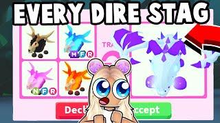 I traded EVERY DIRE STAG in ADOPT ME!