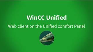 WinCC Unified Comfort Panel V17: usage of the Webclient