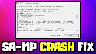 How to FIX GTA SAMP Crash | GTA San Andreas Multiplayer