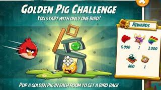 Angry birds 2 the golden pig challenge 15 June 2025 with Red #ab2 the golden pig challenge today