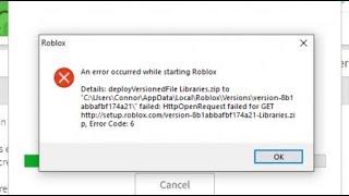 Как исправить ошибку в роблокс an error occurred while starting roblox