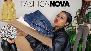 HUGE FASHIONNOVA CURVE WINTER ESSENTIALS TRY ON HAUL | ONA OLIPHANT