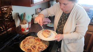 Country Kitchen Use It Up Part 2 | Chicken Base | Sourdough Cinnamon Rolls