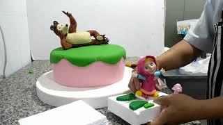 How to make Masha and the Bear 3D Edible characters, Birthday Cake Topper