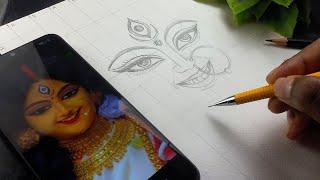 Maa Durga Drawing / Durga Drawing / Durga Puja Special Drawing / Navratri Drawing