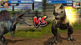 GEN 3 vs REXY MAX LEVEL 999 | Jurassic World: The Game