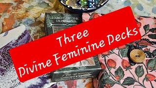 3 Divine Feminine Tarot and 1 Oracle