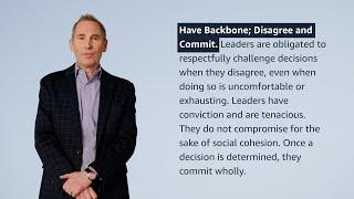 "Have Backbone; Disagree and Commit" Leadership Principle Explained by Amazon CEO Andy Jassy