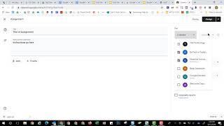 Assigning Work to a Small Group in Google Classroom