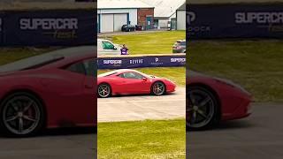 INSANE SOUND! FERRARI 458 SPECIALE LAUNCHES OFF THE LINE AT SUPERCAR FEST! #shorts #trending #viral