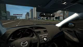 mazda 3 city car driving