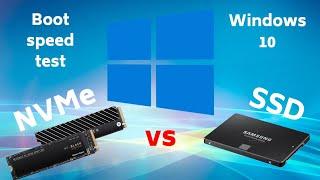 NVMe M2 vs SSD - Which is Faster? - Real Time Boot Speed - Speed Test - Windows 10 Boot Loading Time