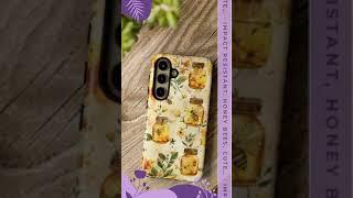 Impact Resistant, Honey Bees, Cute Phone Cases for Samsung S24, S23, S22, S21, IPhone 15 pro Ipho...