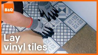 How to install vinyl tile flooring | DIY