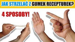 4 Sposoby Na Strzelanie Z Gumki Recepturki - RUBBER BAND SHOOTING POWERFUL HANDGUN!