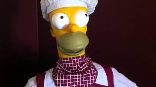 (RARE) gemmy life size homer simpson