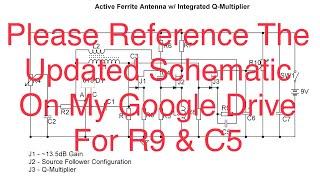 Active Ferrite Antenna w/ Integrated Q-Multiplier & Loading Coil