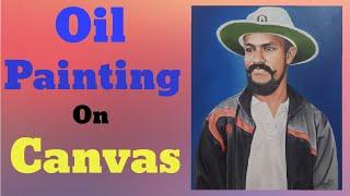 Oil painting of myself : by Anand kumar sao: not real time video