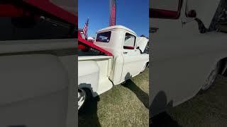Chevy truck white and red at C10 Revival Denton NC Oct 18/19 2024