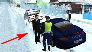 ДПС! БЕРЁМ ВЗЯТКУ У МАЖОРА НА ПОРШЕ! ОБОРОТНИ! - CRMP GTA