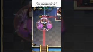 When you’re so underleveled that your opponent’s zap one shots your goblin barrel