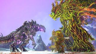 TEAM NATURAL vs. ALPHA KING TITAN | ARK Kaiju Battle 