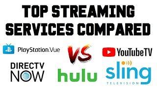 Live TV Streaming Services - Youtube TV vs Sling TV vs DirecTV Now vs Playstation Vue vs Hulu TV