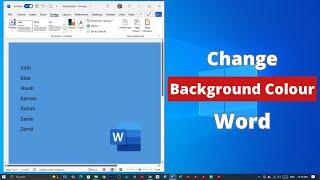 How to Change Background Colour on Microsoft Word