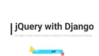 Django get data in select option using jQuery Ajax