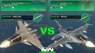 Su-34 Fullback VS F-2A | Strike Fighter Comparison | Modern Warships