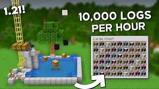 Minecraft SIMPLE 11 Type Tree Farm - Wood Farm Tutorial - 12,000+ Per/h