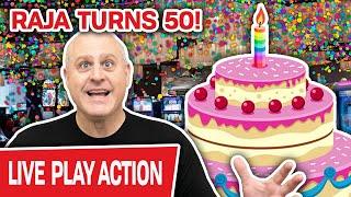  MEGA MILESTONE: Raja Turns 50, LIVE at The Cosmo LAS VEGAS  HUGE Slot Celebration