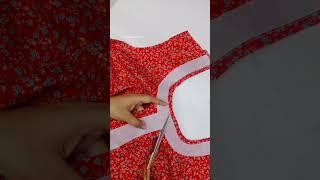 Neck design cutting and Stitching/nighty neck design #designing #viral #sewing #tutorial #beginners