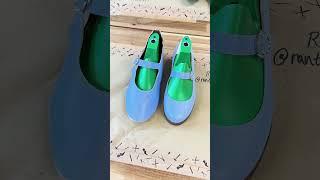 Shoemaking Workshop  Ranti's blue mary jane pumps