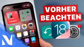 iOS 18 ist JETZT da! - Das müsst ihr VORHER beachten! | Nils-Hendrik Welk