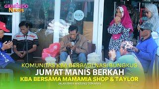 KOMUNITAS KBA JUM'AT MANIS BERKAH BERSAMA MAMAMIA SHOP TAYLOR BERBAGI NASI BUNGKUS DI WADUNG DOKARAN